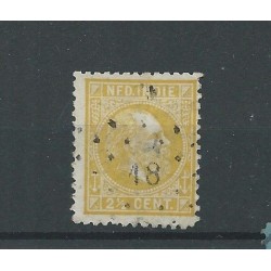 Ned. Indie 7F met puntstempel 18   CV 37,50+++ €