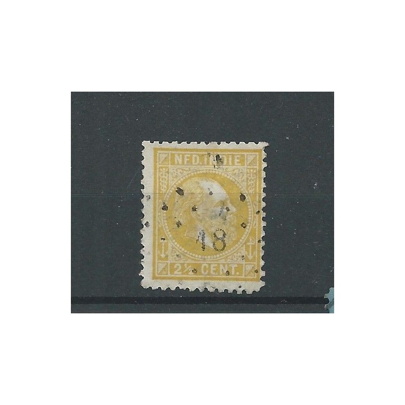 Ned. Indie 7F met puntstempel 18 CV 37,50+++ € Ned. Indie 7F met puntstempel 18 CV 37,50+++ €
