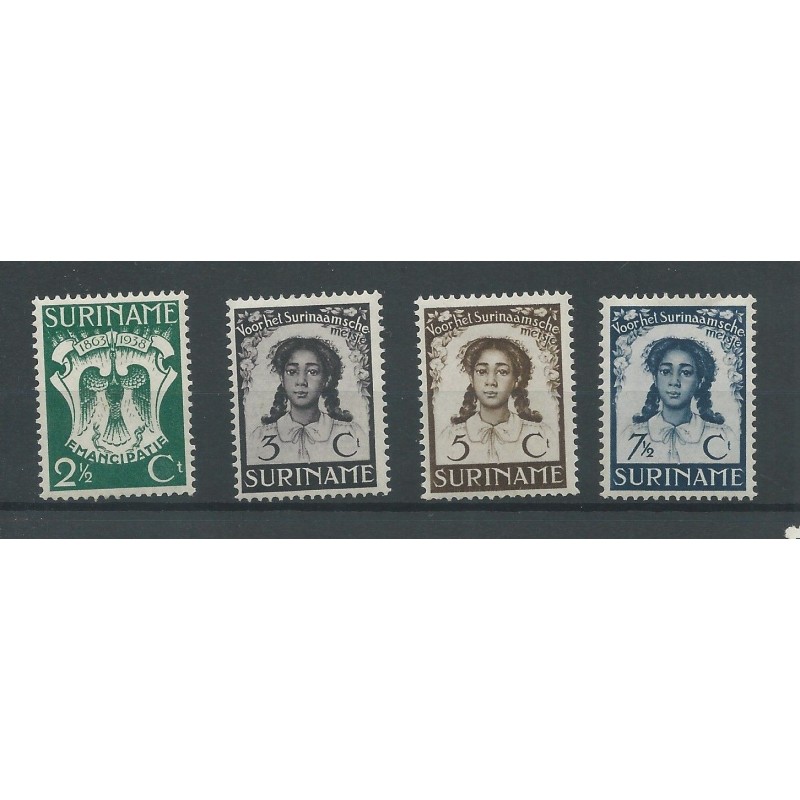 Suriname 183-186 Emancipatie zegels MNH/postfris CV 18 € Suriname 183-186 Emancipatie zegels MNH/postfris CV 18 €