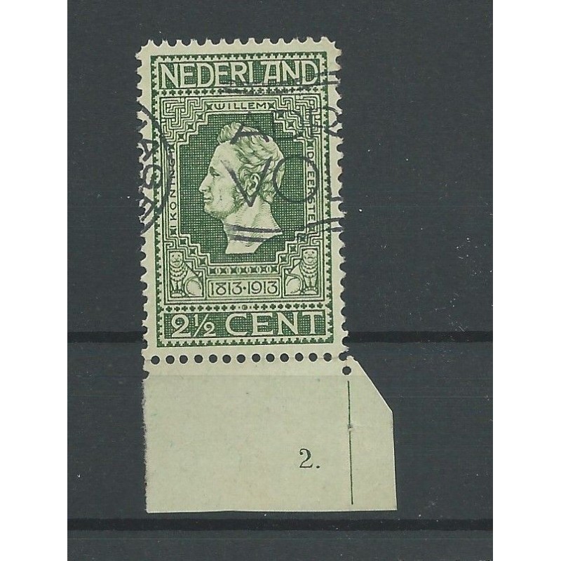 Nederland 90 jubileum met velrand-teken VFU/gebr CV 10+ € Nederland 90 jubileum met velrand-teken VFU/gebr CV 10+ €