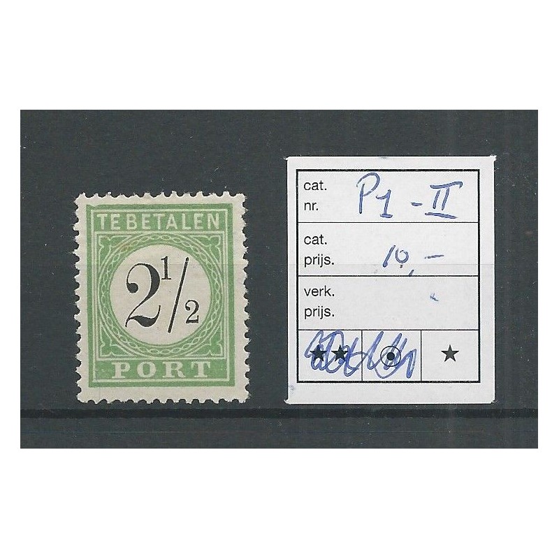 Curacao P1-II Port 1889 MH/ongebr CV 10 € Curacao P1-II Port 1889 MH/ongebr CV 10 €