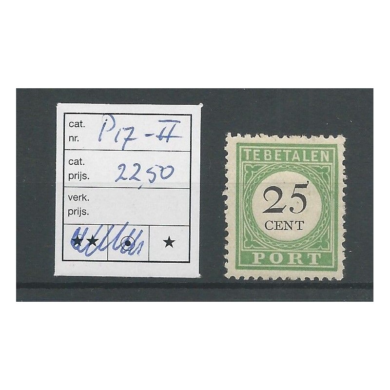 Curacao P17-II Port 1892 MH/ongebr CV 22,5 € Curacao P17-II Port 1892 MH/ongebr CV 22,5 €