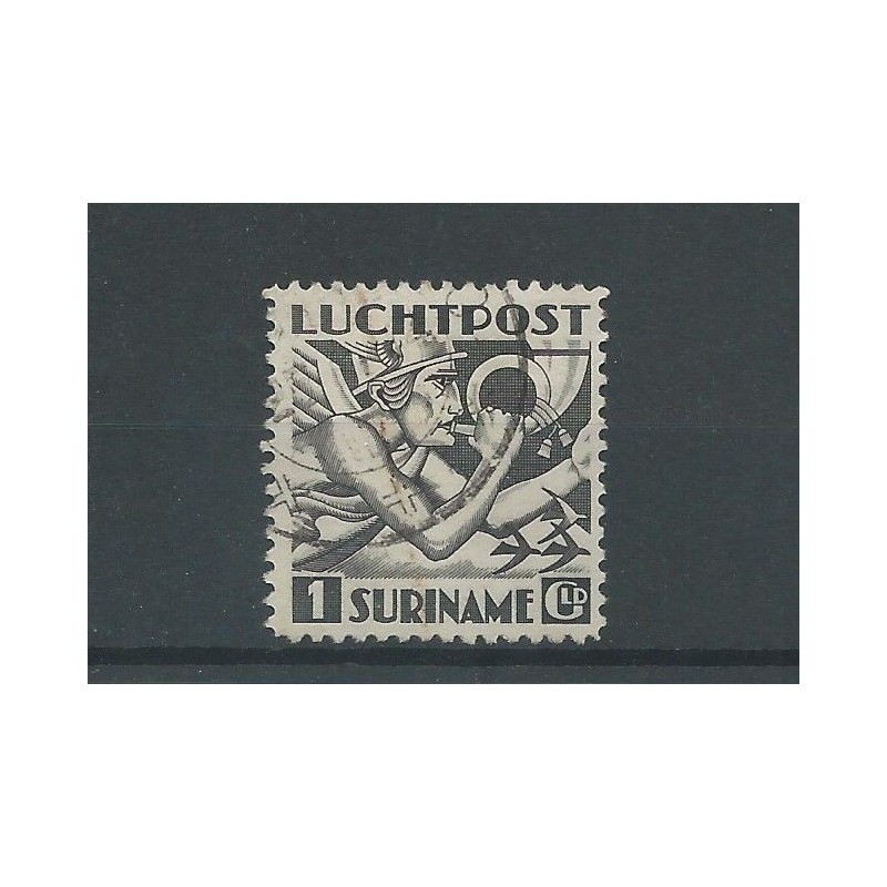 Suriname LP22 Luchtpost 1Gld VFU/gebr CV 30 € Suriname LP22 Luchtpost 1Gld VFU/gebr CV 30 €