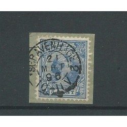 Nederland 35 met " s'GRAVENHAGE-2 1896"  VFU/gebr  CV 35 €