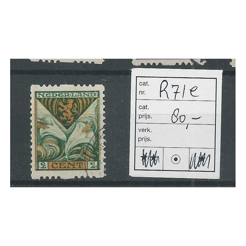 Nederland R71e Kind 1925 VFU/gebr CV 80 € Nederland R71e Kind 1925 VFU/gebr CV 80 €