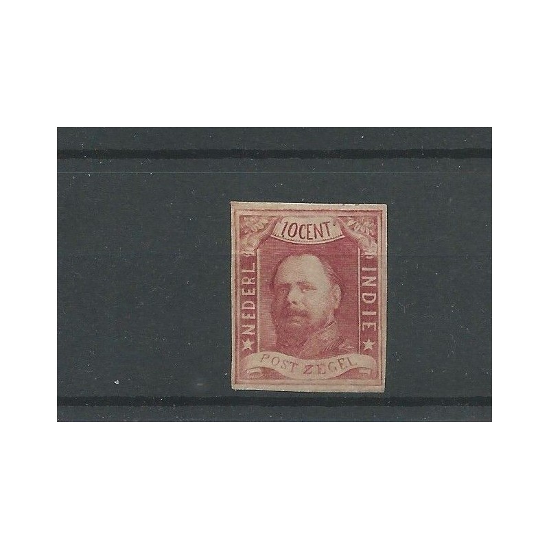 Ned. Indie 1 Willem III 1864 MH/ongebr CV 400 € Ned. Indie 1 Willem III 1864 MH/ongebr CV 400 €