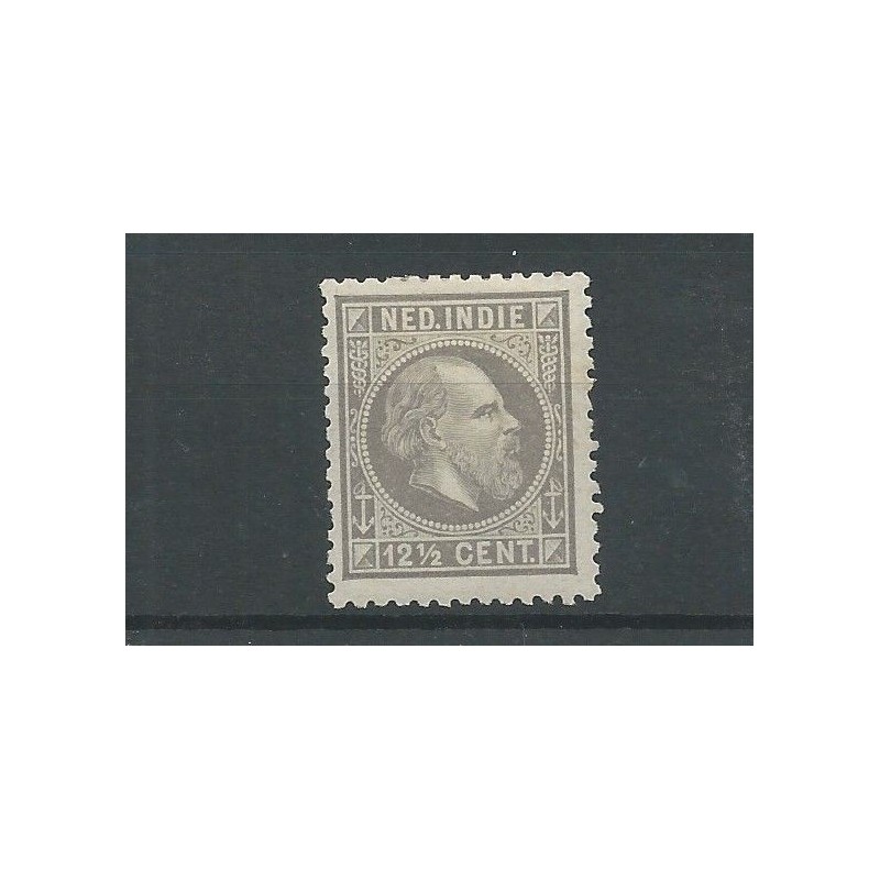 Ned. Indie 10H Willem III 1870 MH/ongebr CV 12€ Ned. Indie 10H Willem III 1870 MH/ongebr CV 12€