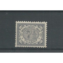 Ned. Indie 47 Cijfer 7,5ct plaatfout  MNH/postfris  CV 60 €