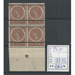 Ned. Indie Pb51  Wilhelmina 15ct MNH/postfris  CV 50+ €