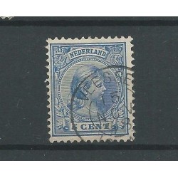 Nederland 35 met "VEESSEN 1898"  VFU/gebr  CV 55 €