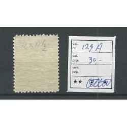Ned. Indie  129A  Wilhelmina MH/ongebr  CV 7,5 €