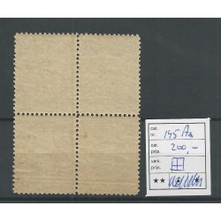 Ned. Indie  145Aa Hulpuitgifte blokje van 4  MNH/postfris  CV 200 €