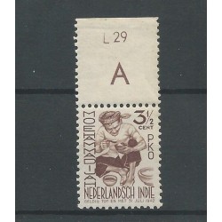 Ned. Indie  294 met velrandtekens  MNH/postfris  CV 15+ €