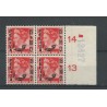 Ned. Indie  333 blokje 4 met velrandtekens MNH/postfris  CV 10+ €