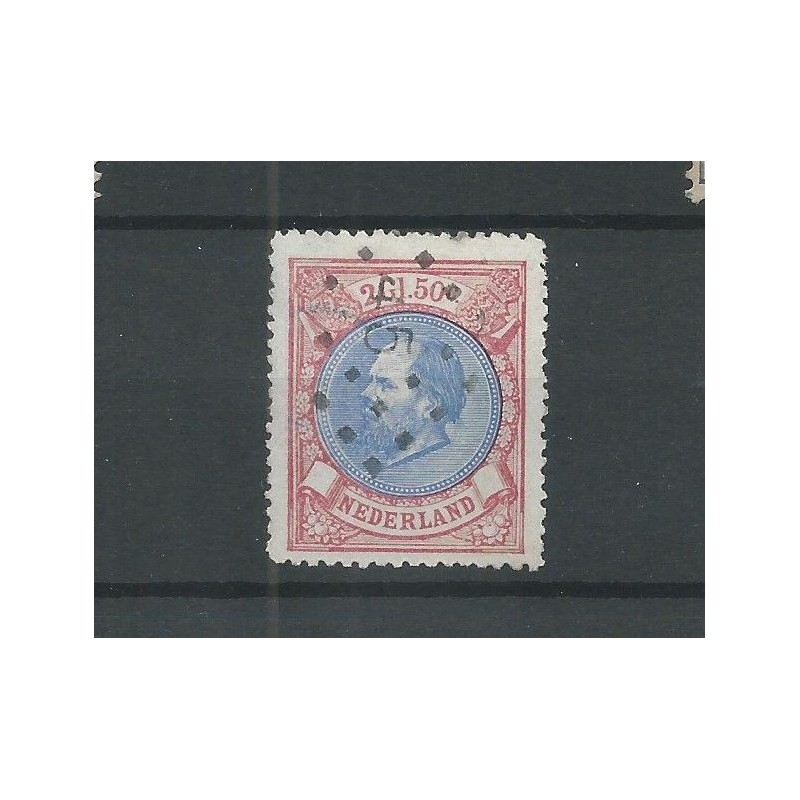 Nederland 29 met puntstempel 45 VFU/gebr CV 175+ € Nederland 29 met puntstempel 45 VFU/gebr CV 175+ €