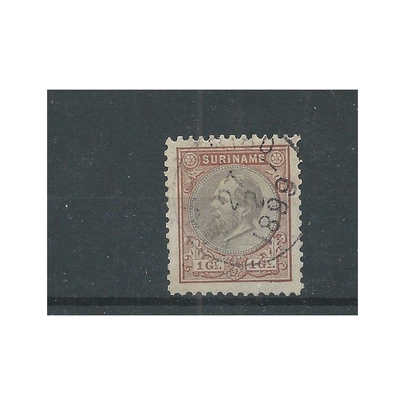 Suriname 11F WIllem III 1873 VFU/gebr CV 65 € Suriname 11F WIllem III 1873 VFU/gebr CV 65 €