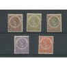 Suriname 50-54 Wilhelmina  MH/ongebr  CV 160 €