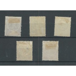 Suriname 50-54 Wilhelmina  MH/ongebr  CV 160 €