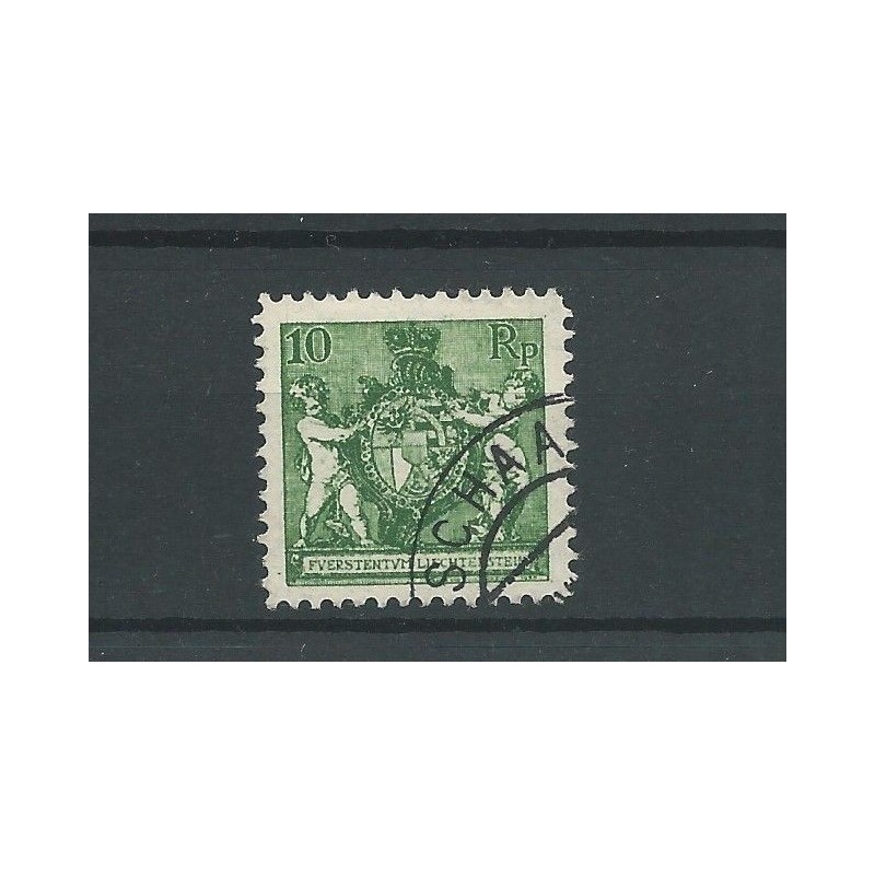 Liechtenstein 63 Freimarke 1924 VFU/gebr CV 3 € Liechtenstein 63 Freimarke 1924 VFU/gebr CV 3 €