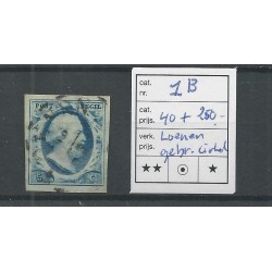 Nederland 1b met LOENEN gebroken cirkel VFU/gebr  CV 55 € +250 Eysiga