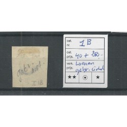 Nederland 1b met LOENEN gebroken cirkel VFU/gebr  CV 55 € +250 Eysiga