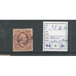 Nederland 2g met FRANCO-kastje VFU/gebr  CV 100++ €
