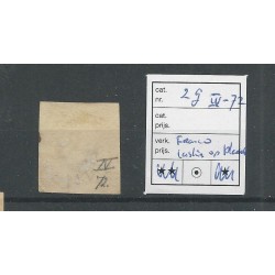 Nederland 2g met FRANCO-kastje VFU/gebr  CV 100++ €
