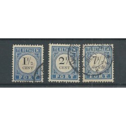Nederland P15b, P16b, P20b  Lange Breukstreep VFU/gebr  CV 3,50 €
