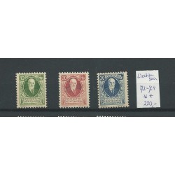 Liechtenstein 72-74 Geburtstag des Fürsten  MNH/postfris CV 220 €