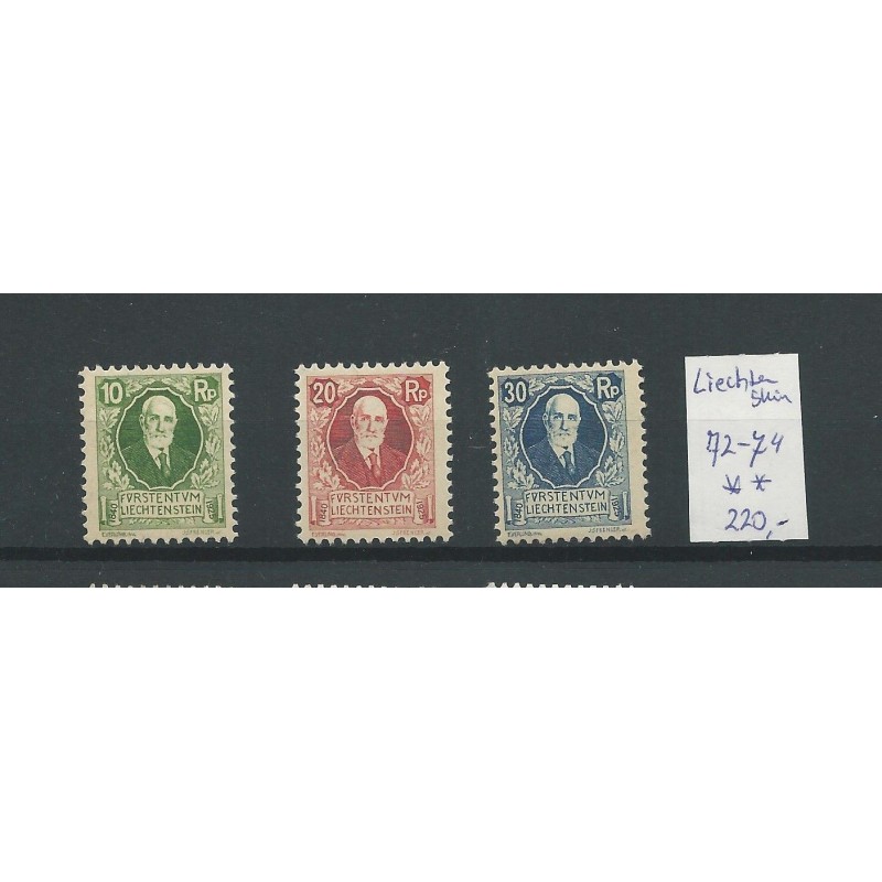 Liechtenstein 72-74 Geburtstag des Fürsten MNH/postfris CV 220 € Liechtenstein 72-74 Geburtstag des Fürsten MNH/postfris CV 220 €