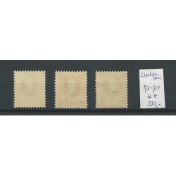 Liechtenstein 72-74 Geburtstag des Fürsten  MNH/postfris CV 220 €
