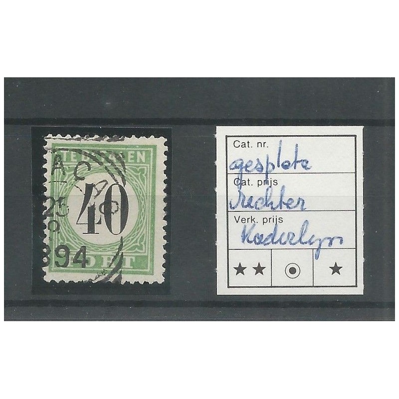Curacao P9-III Port "Gespleten kaderlijn" VFU/gebr CV 15++ € Curacao P9-III Port "Gespleten kaderlijn" VFU/gebr CV 15++ €