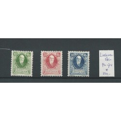 Liechtenstein 72-74 Geburtstag des Fürsten  MH/ongebr CV 220 €