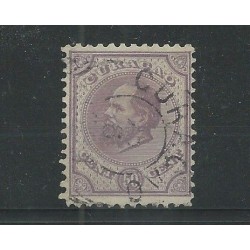 Curacao  9E  Willem III  11,5x12  VFU/gebr  CV 1000 € Certificaat !!