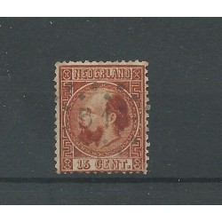 Nederland 9 met puntstempel 51 VFU/gebr CV 52,50 €