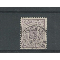 Nederland 18 met ROZENDAAL-twee letter  VFU/gebr CV 150+ €