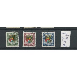 Liechtenstein 75-77 Geburtstag des Fürsten  1927 VFU/gebr  CV 70 €
