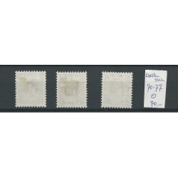 Liechtenstein 75-77 Geburtstag des Fürsten  1927 VFU/gebr  CV 70 €