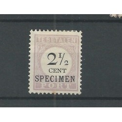 Suriname P9  Type II SPECIMEN  MH/ongebr  CV 25 €  PRACHT !!