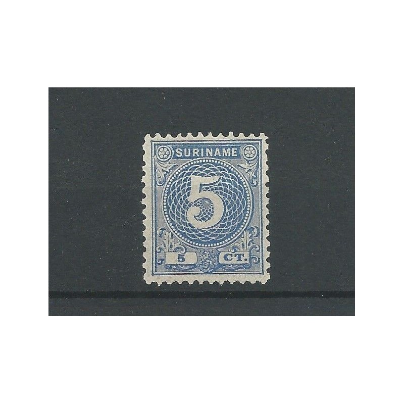 Suriname 20A Cijfer 11,5x12 MH/ongebr CV 65 € PRACHT !! Suriname 20A Cijfer 11,5x12 MH/ongebr CV 65 € PRACHT !!