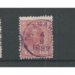 Suriname 3C Willem III  VFU/ongebr  CV 2 €  Pracht !!