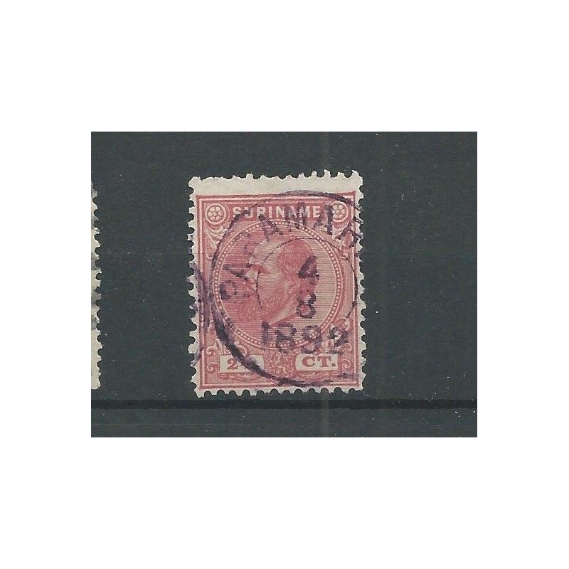 Suriname 3C Willem III VFU/ongebr CV 2 € Pracht !! Suriname 3C Willem III VFU/ongebr CV 2 € Pracht !!