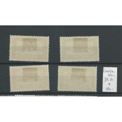 Liechtenstein 78-81  RHEINNOT 1928  MH/ongebr   CV 260 €