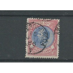 Nederland 29 met "AMSTERD:-BREDA V 1886" VFU/gebr CV 180+ €