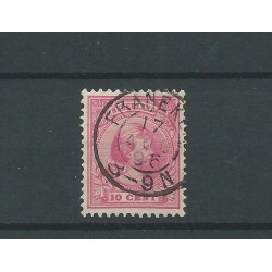 Nederland 37 met "FRANEKER 1895 "  VFU/gebr  CV 7 €