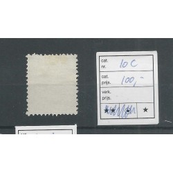 Suriname 10C   Willem III 1873 MH/ongebr  CV 100 €