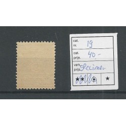 Suriname  19  Cijfer  SPECIMEN MNH/postfris  CV 40 €