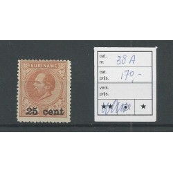 Suriname  38A   Hulpuitgifte MH/ongebr  CV 170 €