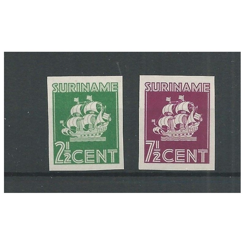 Suriname 195-196 Scheepje ongetand MH/ongebr CV ?? € Suriname 195-196 Scheepje ongetand MH/ongebr CV ?? €