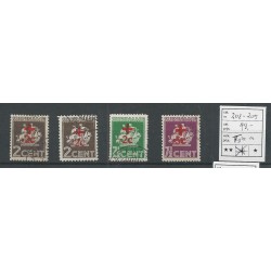 Suriname  202a-205a  Rode Kruis  VFU/gebr  CV 79 €